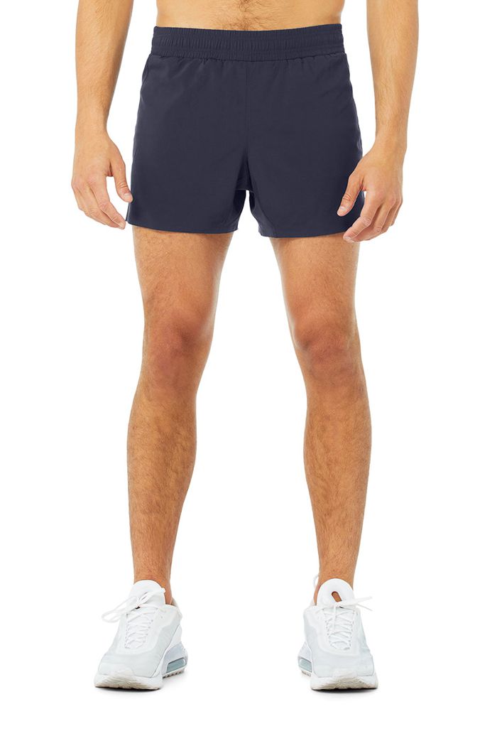 Short Alo Yoga 5" Adapt Correr Hombre Negros | 520831HUK