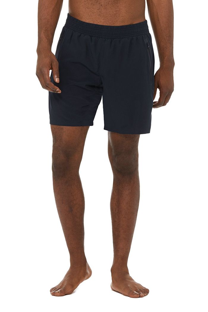 Short Alo Yoga 7 Advance 2-In-1 Hombre Azul Marino | 713840WLA