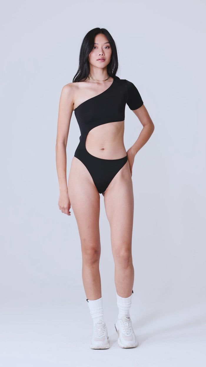 Bodysuit Alo Yoga Body Wave One Piece Mujer Negros | 156420CYM