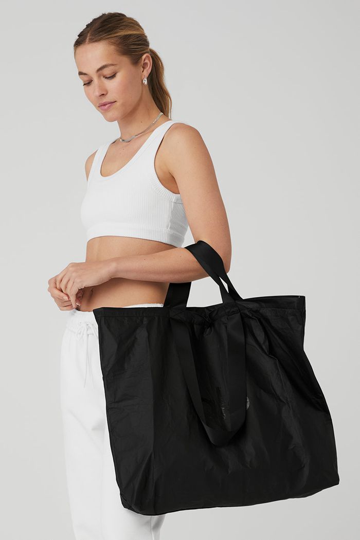 Bolsas Alo Yoga Keep It Dry Packable Tote Mujer Negros | 830579LBN