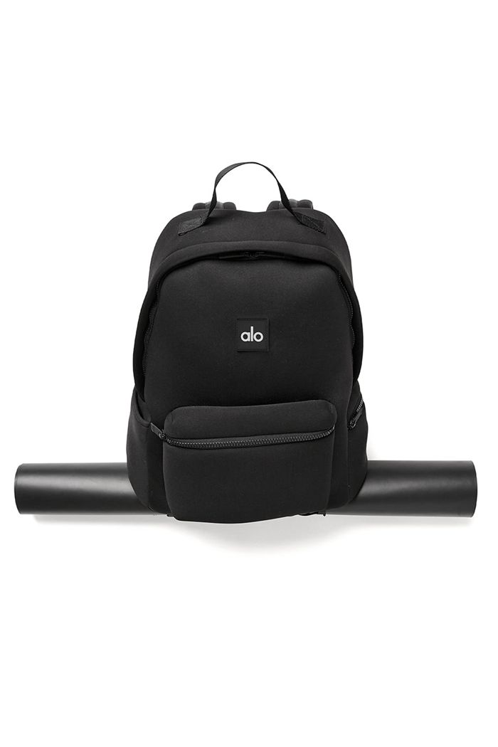Bolsas Alo Yoga Stow Back Mujer Negros Plateados | 124735ULD