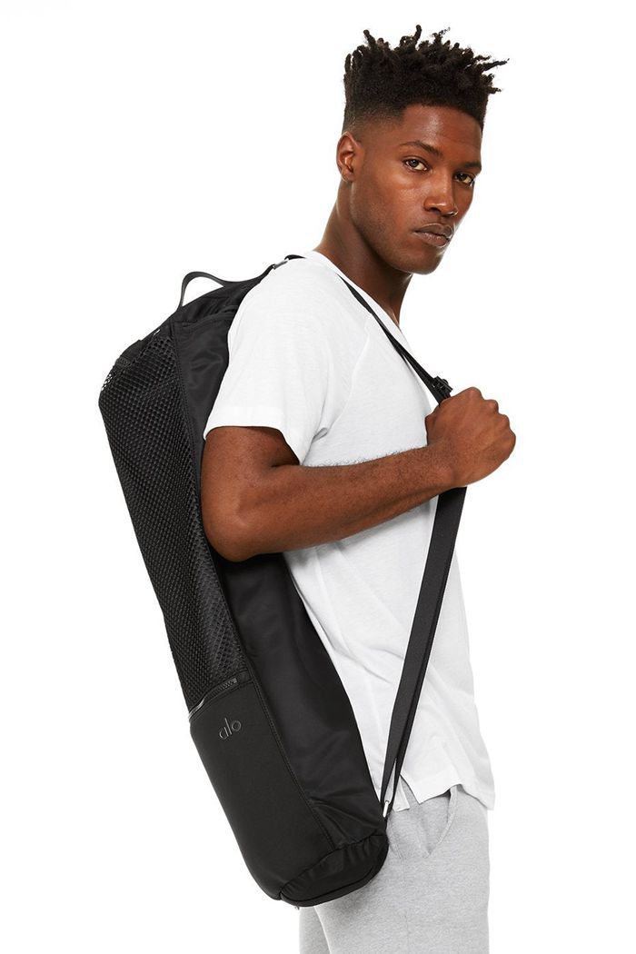 Bolsas Alo Yoga Warrior Mat Hombre Negros | 351647MLF