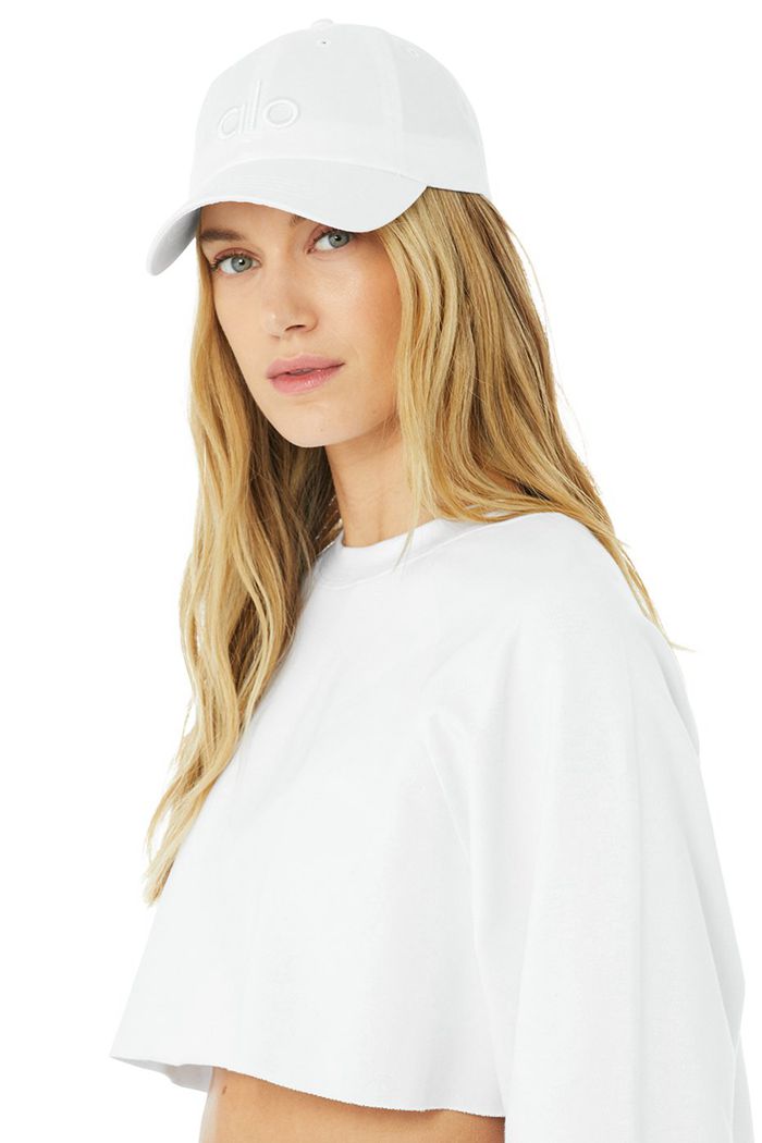 Cap Alo Yoga Off-Duty Hombre Blancos | 420935PSE