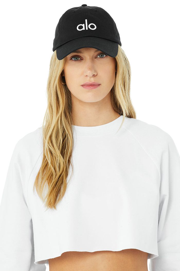 Cap Alo Yoga Off-Duty Mujer Negros Blancos | 497265YPA