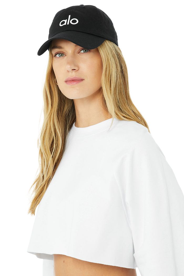 Cap Alo Yoga Off-Duty Mujer Negros Blancos | 497265YPA
