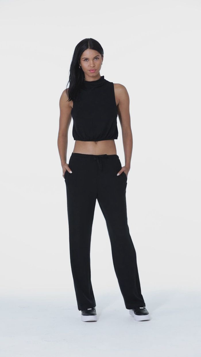 Chalecos Alo Yoga Alolux Soho Mock Neck Mujer Negros | 219857HSM