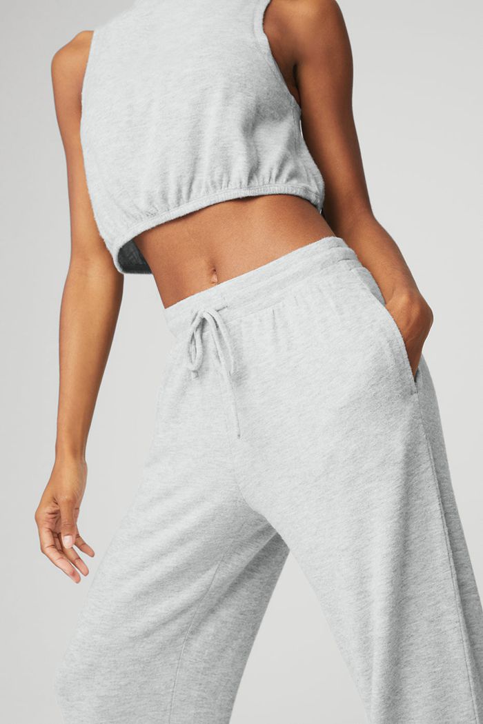 Chalecos Alo Yoga Alolux Soho Mock Neck Mujer Grises | 601932ZHF