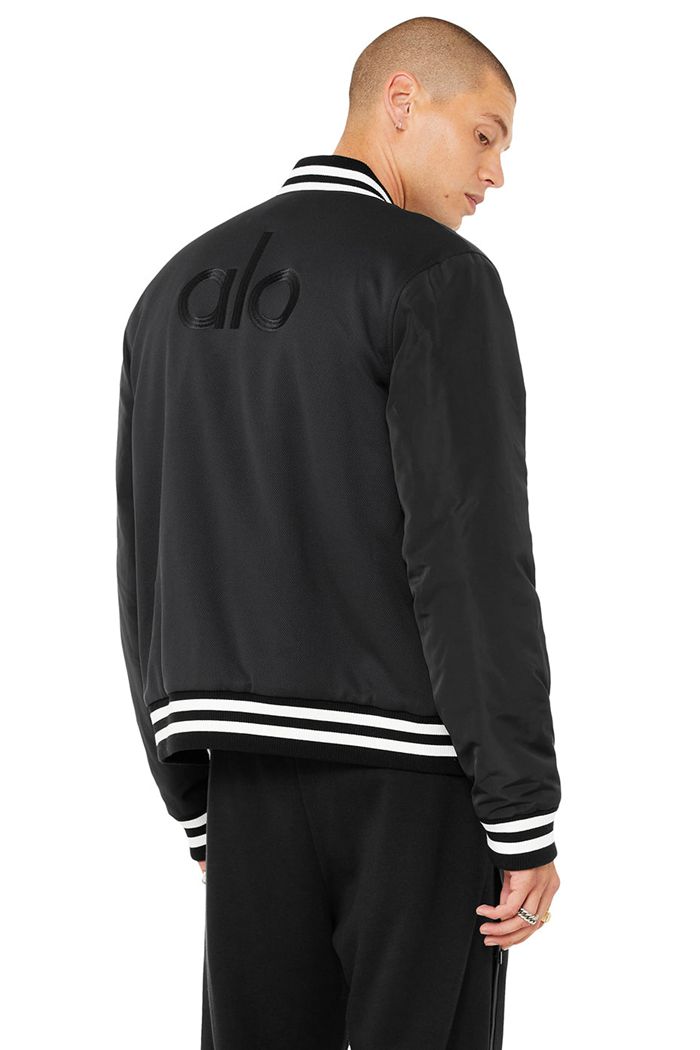 Chaquetas Alo Yoga G.O.A.T Hombre Negros | 916438SCQ