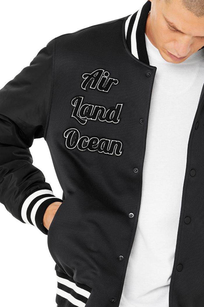 Chaquetas Alo Yoga G.O.A.T Hombre Negros | 916438SCQ