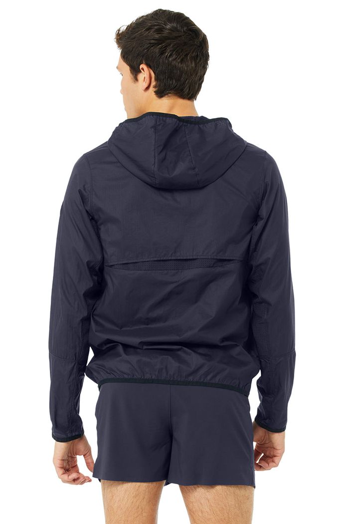 Chaquetas Alo Yoga Repeat Correr Hombre Negros | 156348YWH