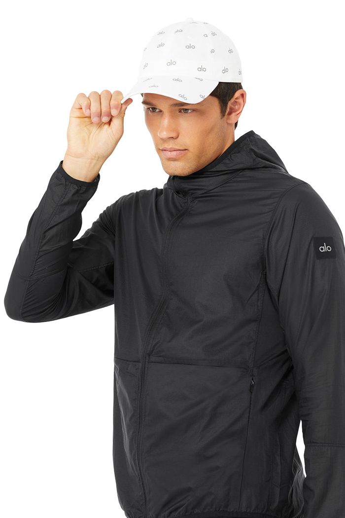 Chaquetas Alo Yoga Repeat Correr Hombre Negros | 203147CPI
