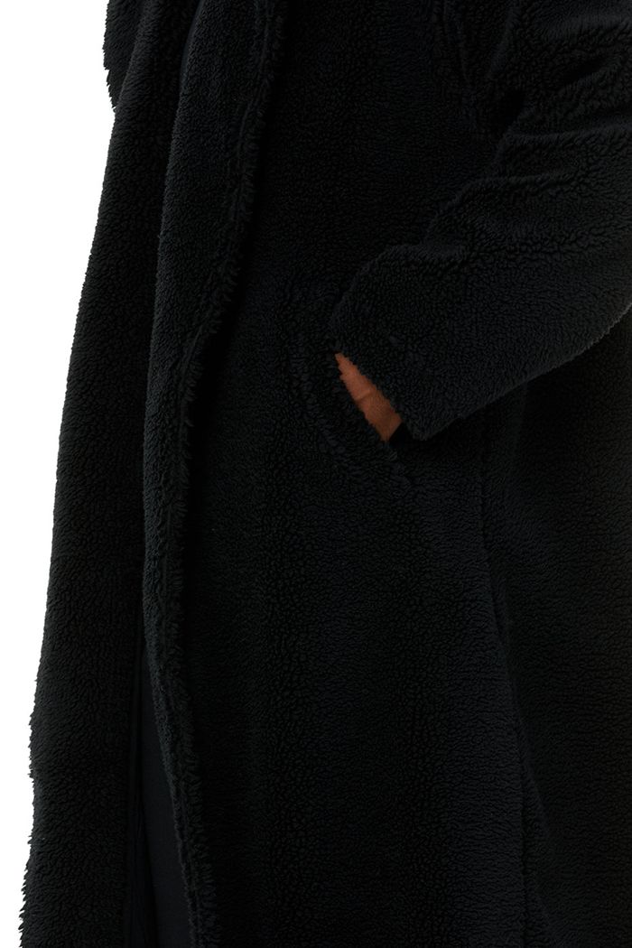 Coat Alo Yoga Oversized Sherpa Trench Hombre Negros | 421850HEV