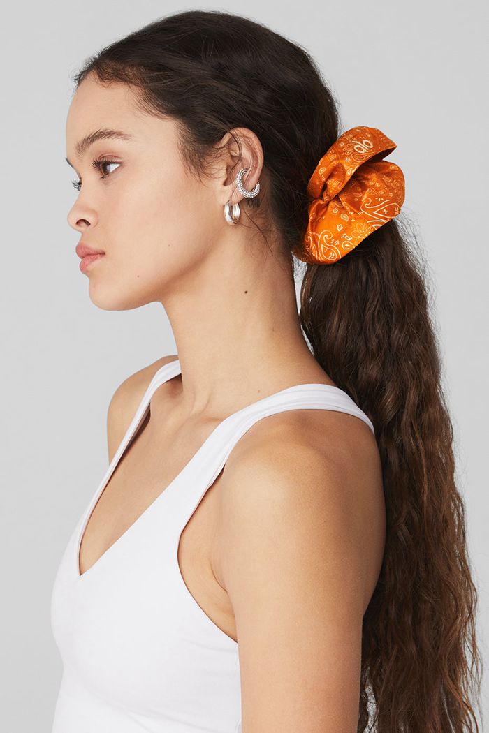 Coletero Alo Yoga Bandana Oversized Mujer Naranjas | 071635ZSW