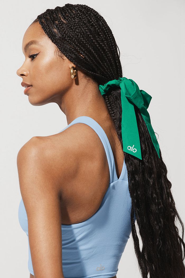 Coletero Alo Yoga Love Knots Tie Mujer Verdes Turquesa | 057823VMA