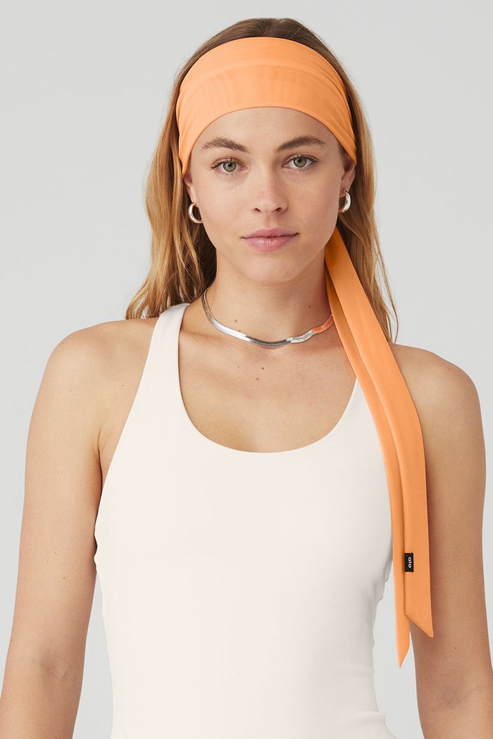 Diademas Alo Yoga Fresh Mesh Tie Mujer Naranjas | 903216YVI