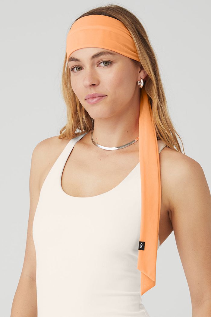 Diademas Alo Yoga Fresh Mesh Tie Mujer Naranjas | 903216YVI