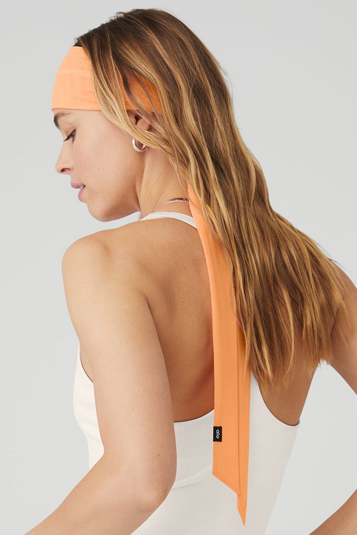Diademas Alo Yoga Fresh Mesh Tie Mujer Naranjas | 903216YVI