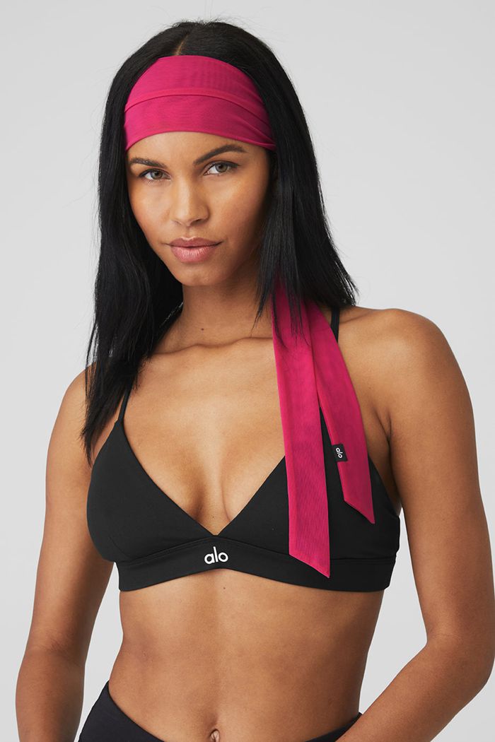 Diademas Alo Yoga Fresh Mesh Tie Mujer Rojos | 917283CKJ
