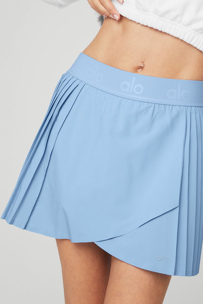Falda Alo Yoga Aces Tenis Mujer Azules | 750469KQG