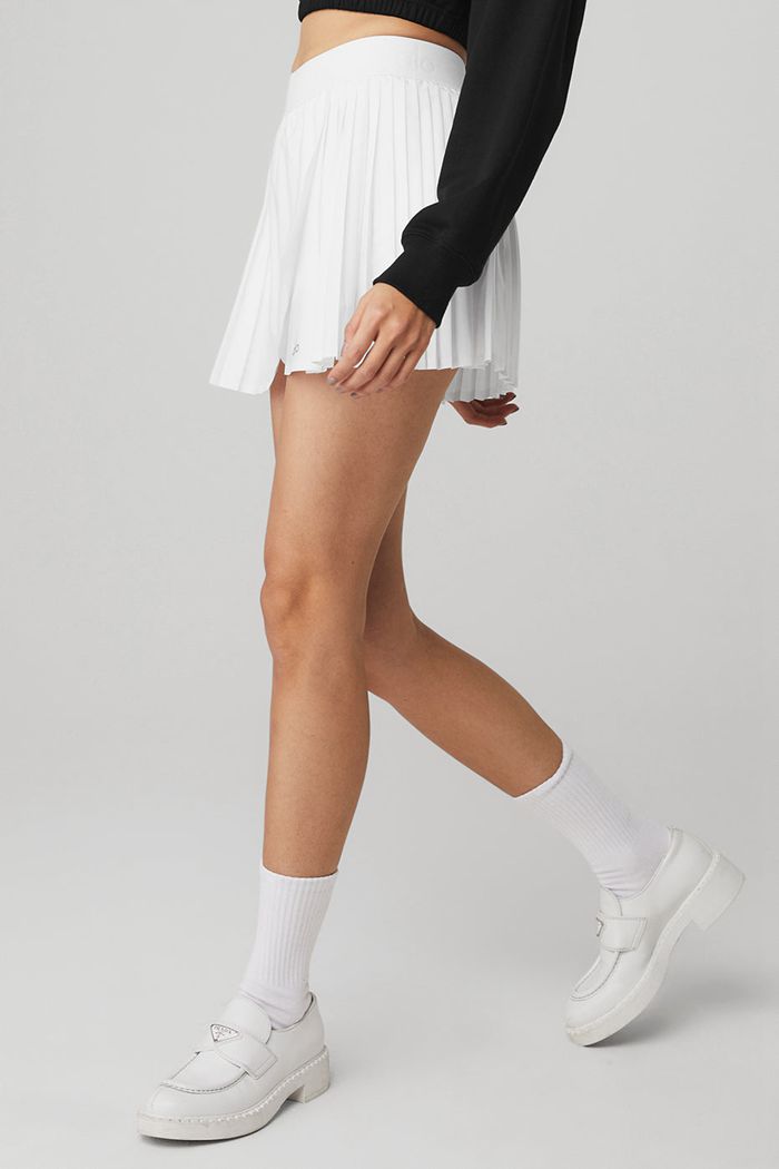 Falda Alo Yoga Aces Tenis Mujer Blancos | 027149GJU