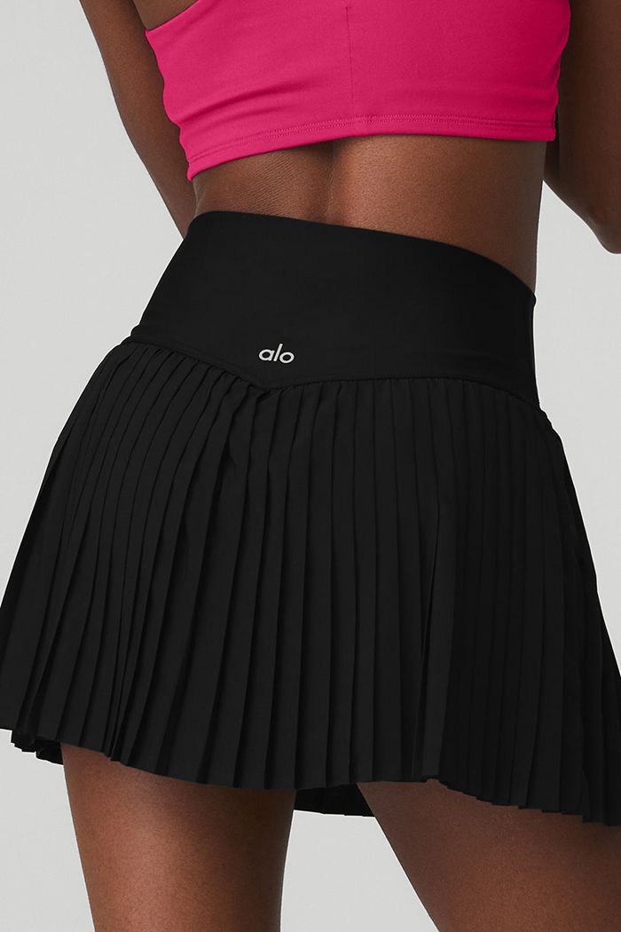 Falda Alo Yoga Grand Slam Tenis Mujer Negros | 782510NLP