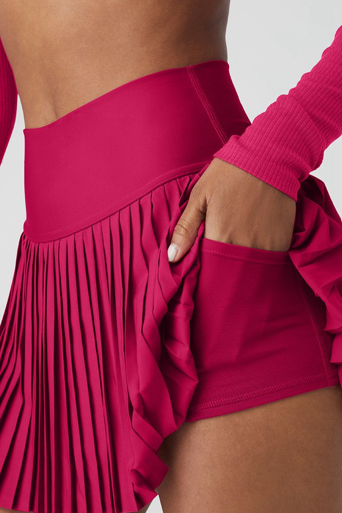 Falda Alo Yoga Grand Slam Tenis Mujer Rojos | 837594DQR