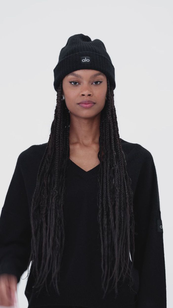 Gorros Alo Yoga Cashmere Mujer Negros | 745832EDR