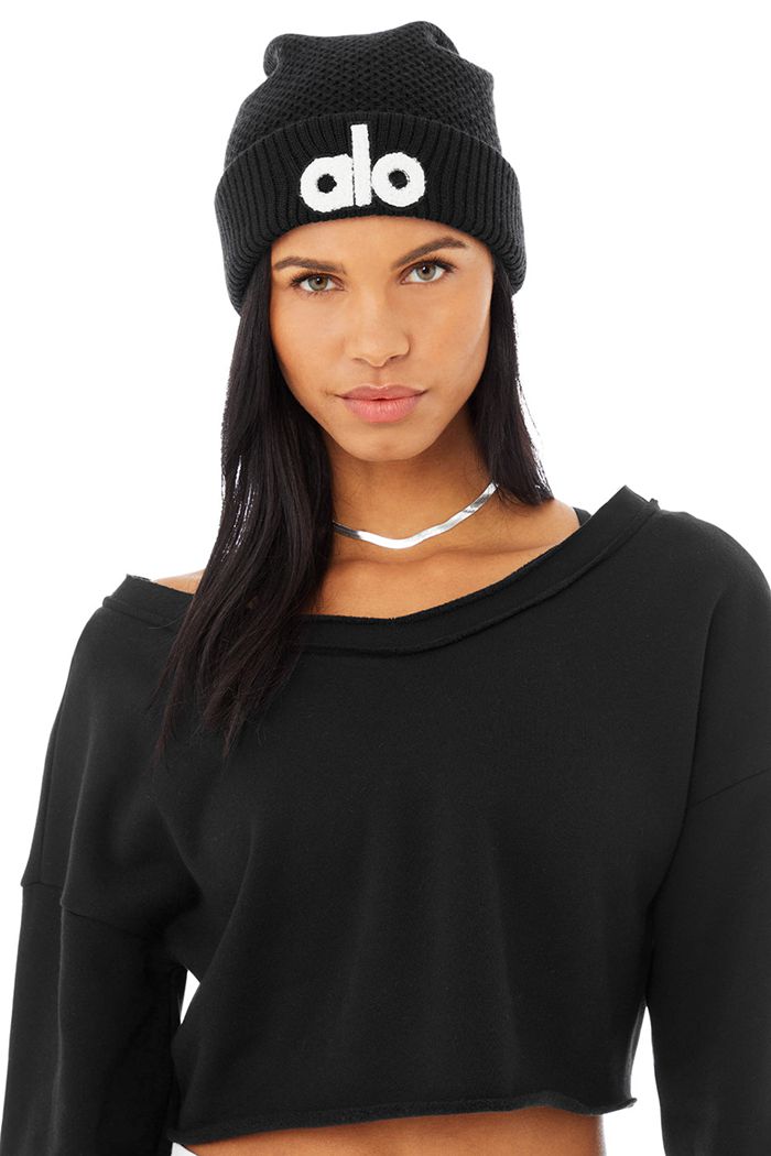 Gorros Alo Yoga Cool Skies Hombre Negros | 569307JYK