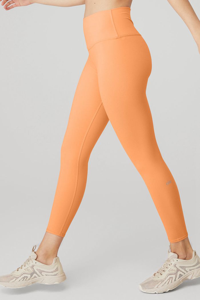 Leggins Alo Yoga 7/8 High-Cintura Airbrush Mujer Naranjas | 475928TWP