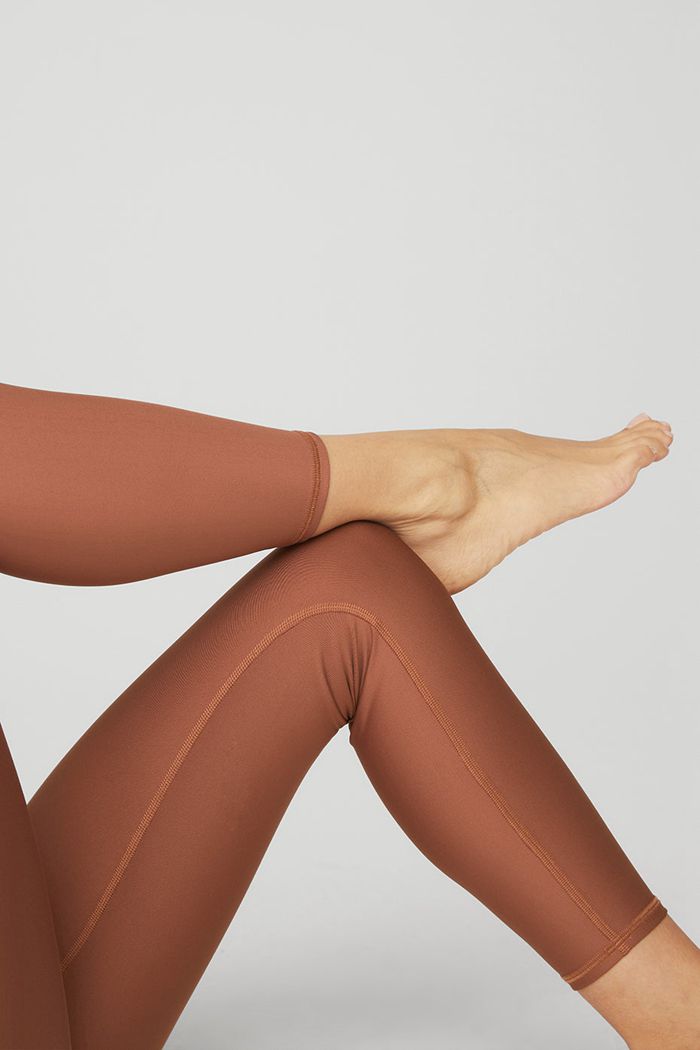Leggins Alo Yoga 7/8 High-Cintura Airlift Mujer Rojos | 094328ODM