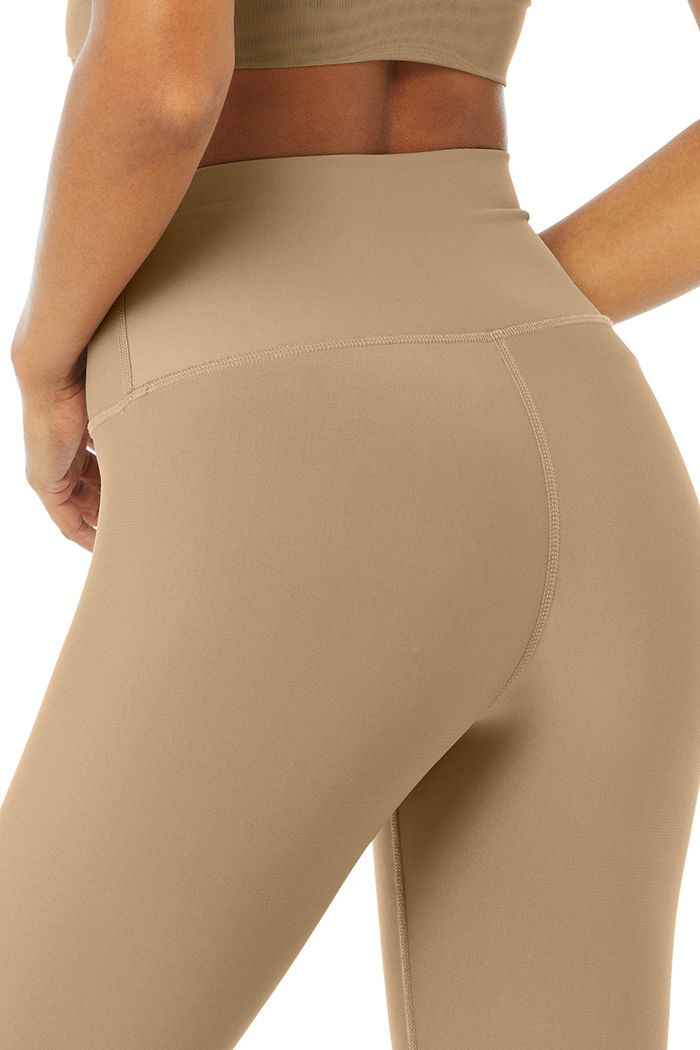 Leggins Alo Yoga 7/8 High-Cintura Airlift Mujer Marrom | 139045GAT