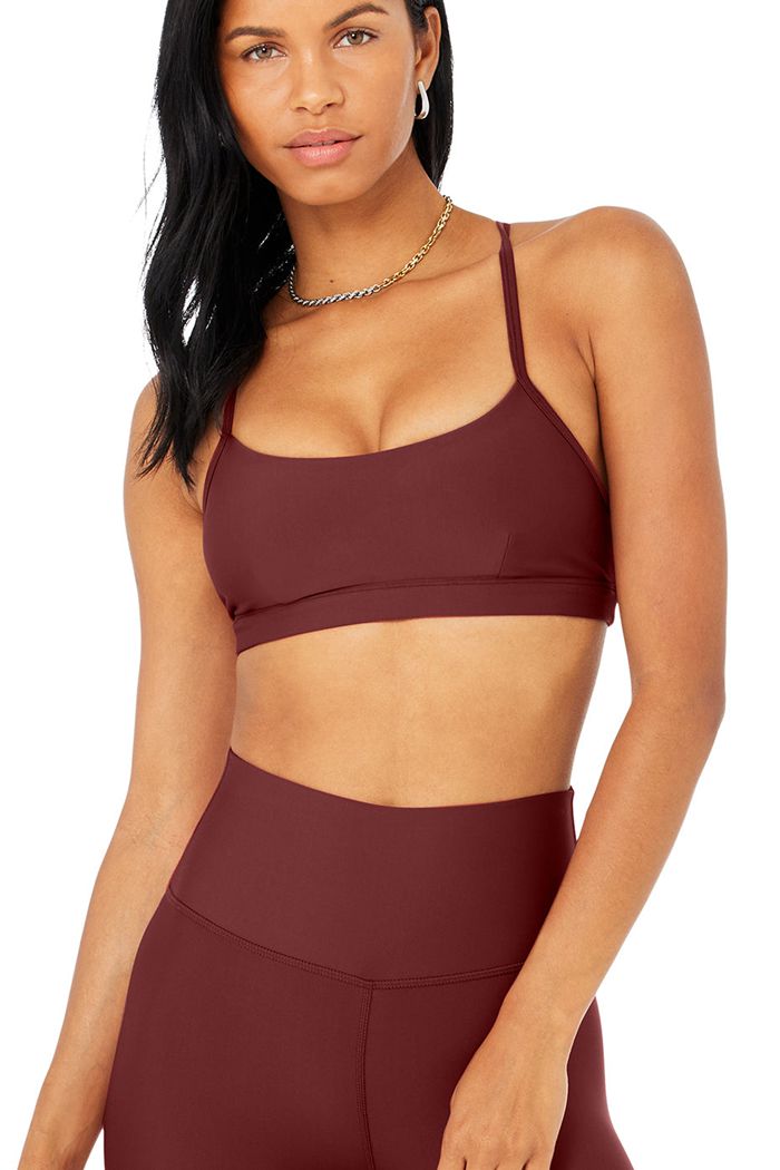 Leggins Alo Yoga 7/8 High-Cintura Airlift Mujer Rojos | 485761PWS