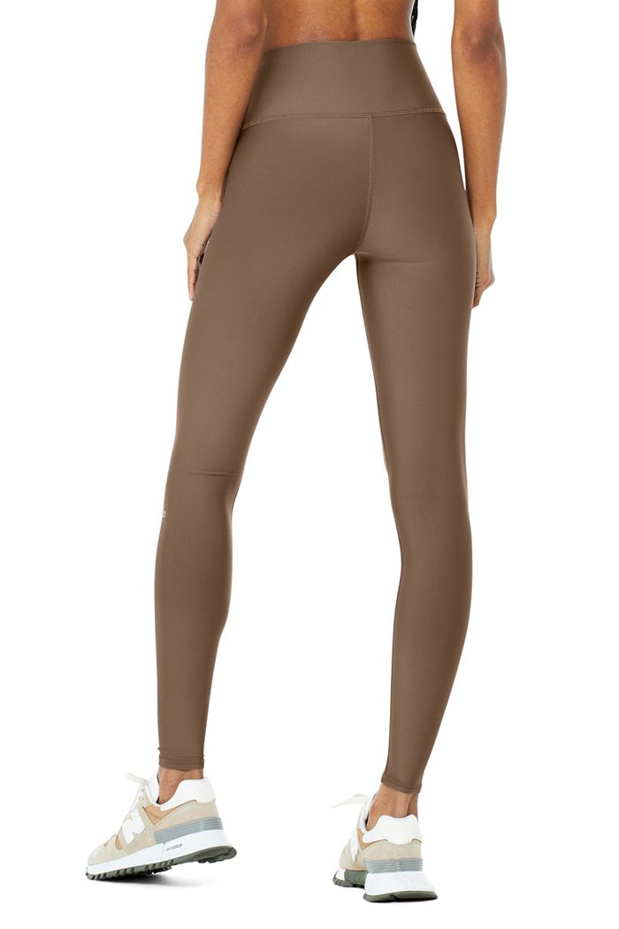 Leggins Alo Yoga 7/8 High-Cintura Airlift Mujer Marrom | 865092SGK