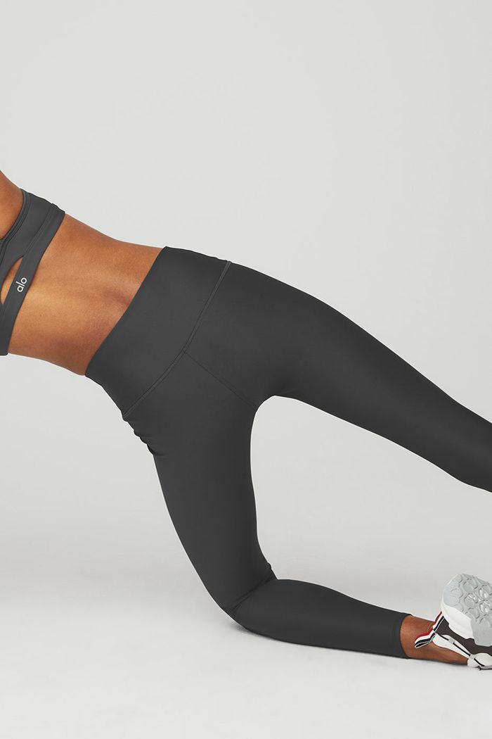 Leggins Alo Yoga 7/8 High-Cintura Airlift Mujer Grises Oscuro | 962138IAP