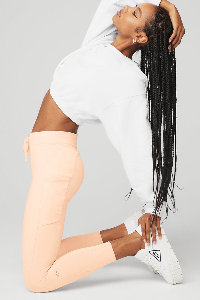 Leggins Alo Yoga 7/8 High-Cintura Checkpoint Mujer Beige | 348260HMI