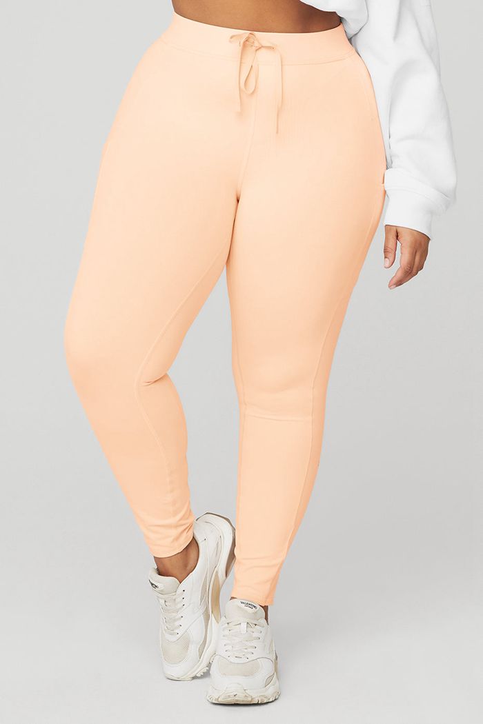 Leggins Alo Yoga 7/8 High-Cintura Checkpoint Mujer Beige | 348260HMI
