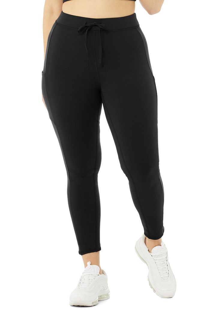 Leggins Alo Yoga 7/8 High-Cintura Checkpoint Mujer Negros | 518962MEG