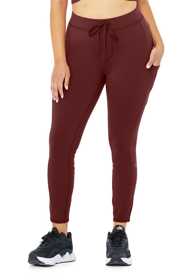 Leggins Alo Yoga 7/8 High-Cintura Checkpoint Mujer Rojos | 621459IZH