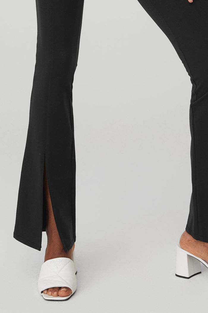Leggins Alo Yoga 7/8 High Cintura Flutter Mujer Negros | 501423NOT