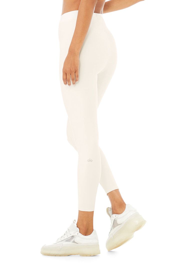 Leggins Alo Yoga Airlift High-Cintura 7/8 Corset Mujer Blancos | 574103XWM