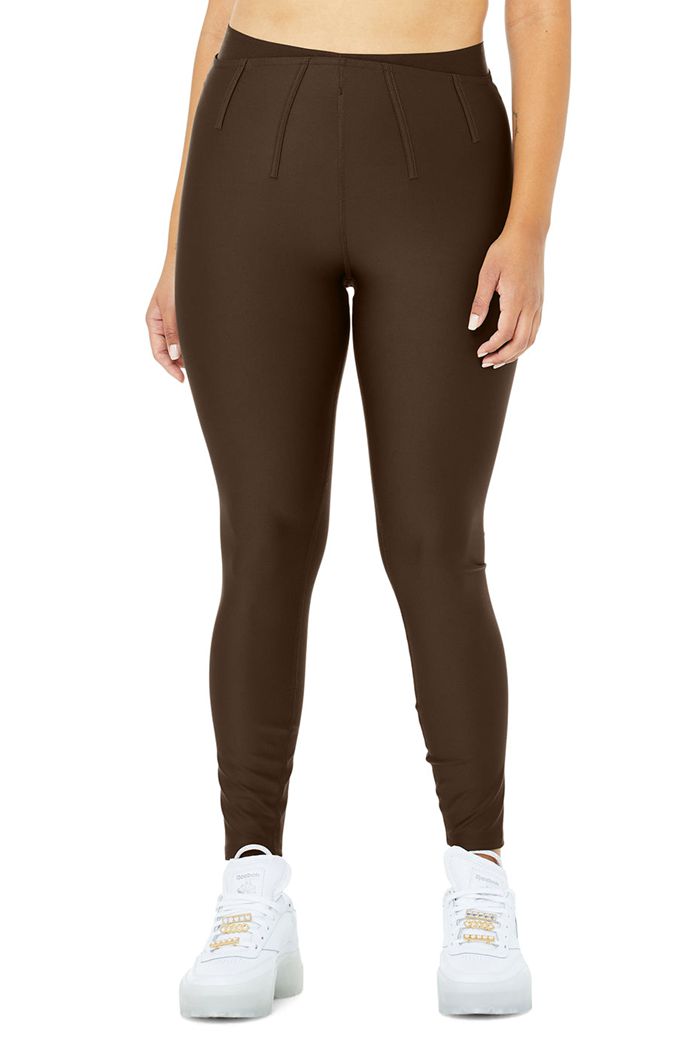 Leggins Alo Yoga Airlift High-Cintura 7/8 Corset Mujer Negros | 821635GHP