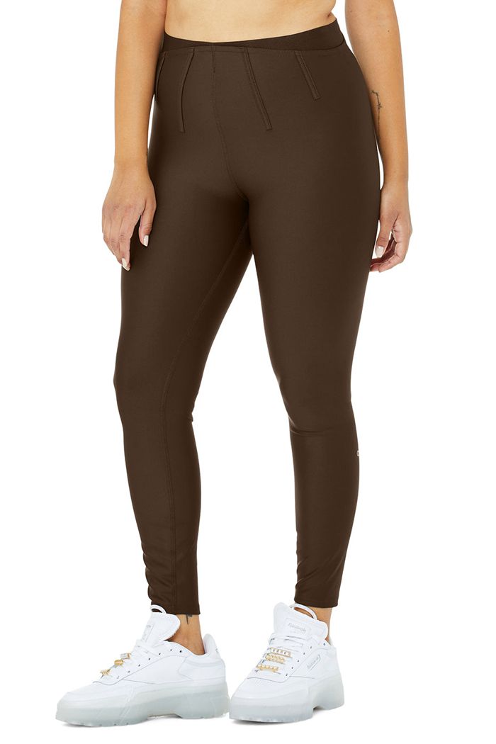 Leggins Alo Yoga Airlift High-Cintura 7/8 Corset Mujer Negros | 821635GHP