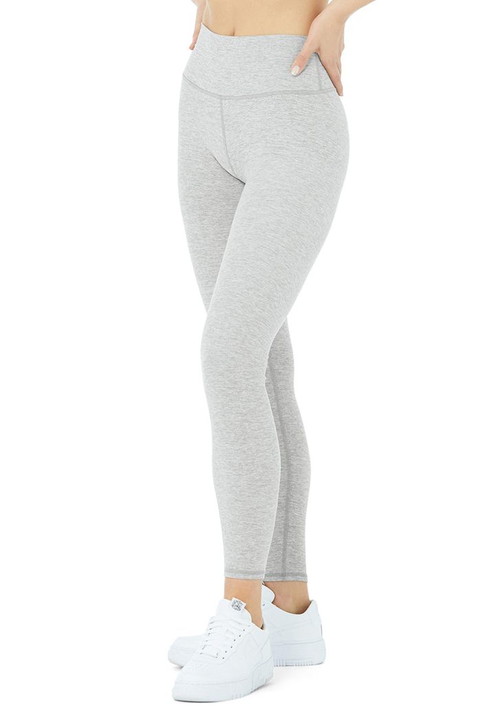 Leggins Alo Yoga Alosoft High-Cintura 7/8 Highlight Mujer Grises | 538072WNP