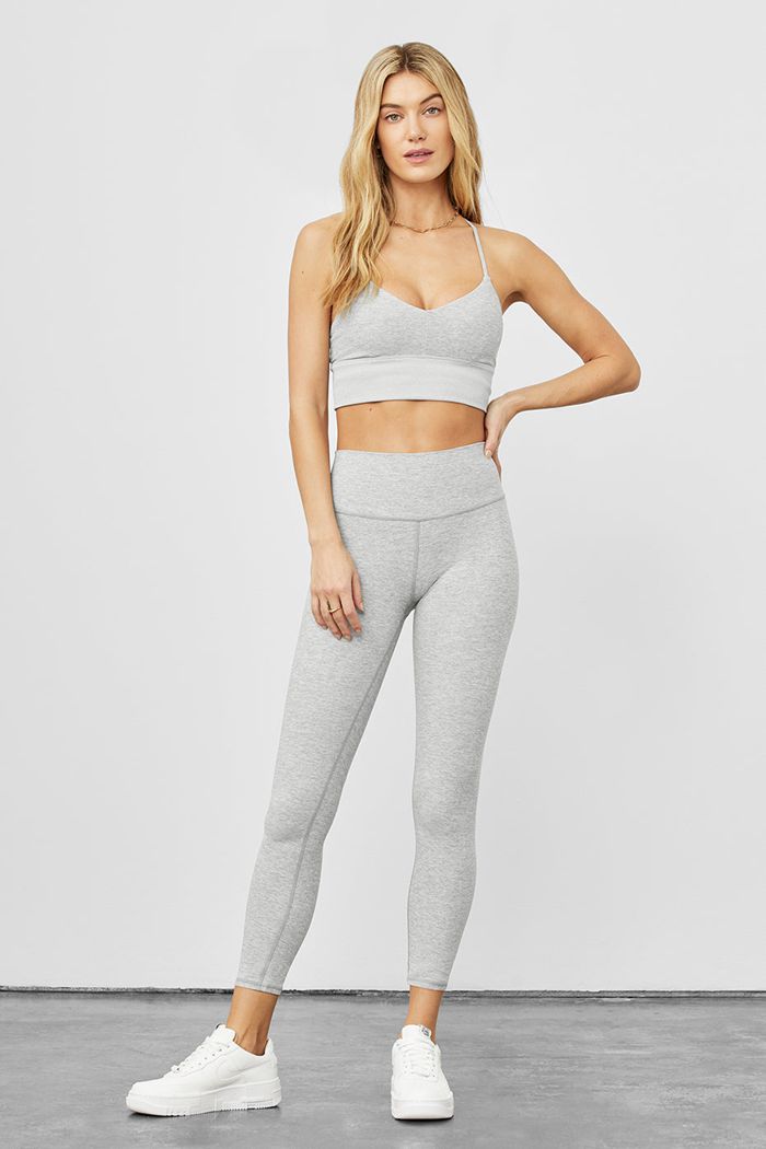 Leggins Alo Yoga Alosoft High-Cintura 7/8 Highlight Mujer Grises | 538072WNP