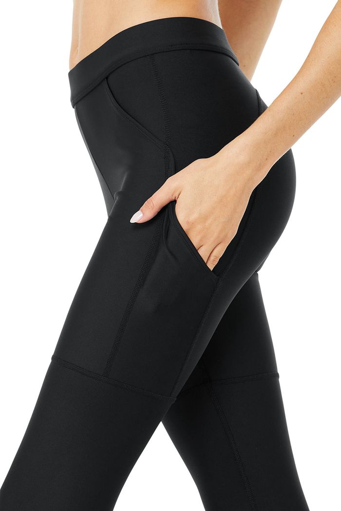 Leggins Alo Yoga High-Cintura 4 Pocket Utility Mujer Negros | 483925YSB