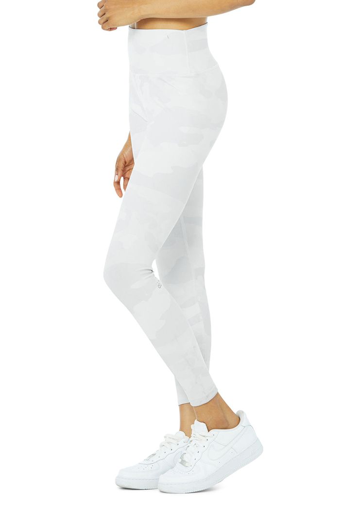 Leggins Alo Yoga High-Cintura Camo Vapor Mujer Grises | 051346MKQ