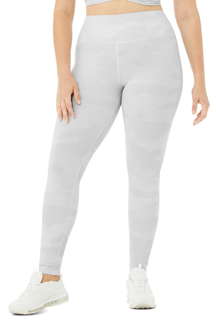 Leggins Alo Yoga High-Cintura Camo Vapor Mujer Grises | 051346MKQ