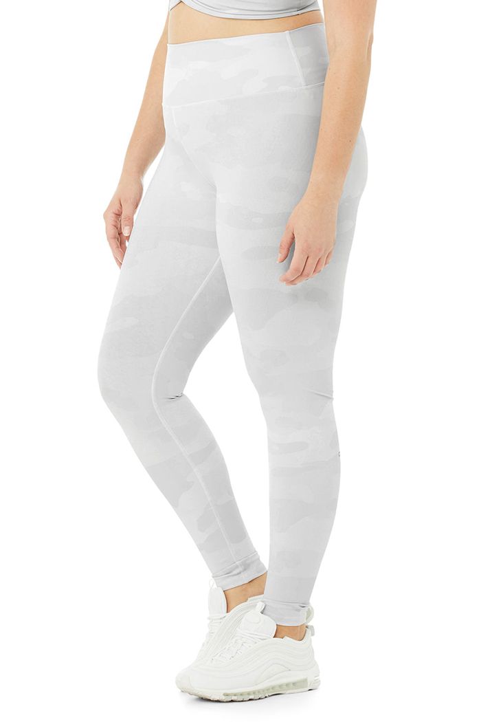 Leggins Alo Yoga High-Cintura Camo Vapor Mujer Grises | 051346MKQ