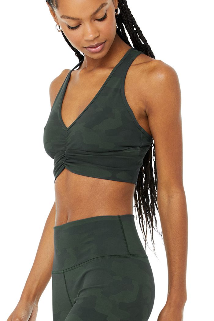 Leggins Alo Yoga High-Cintura Camo Vapor Mujer Negros | 819746NBS