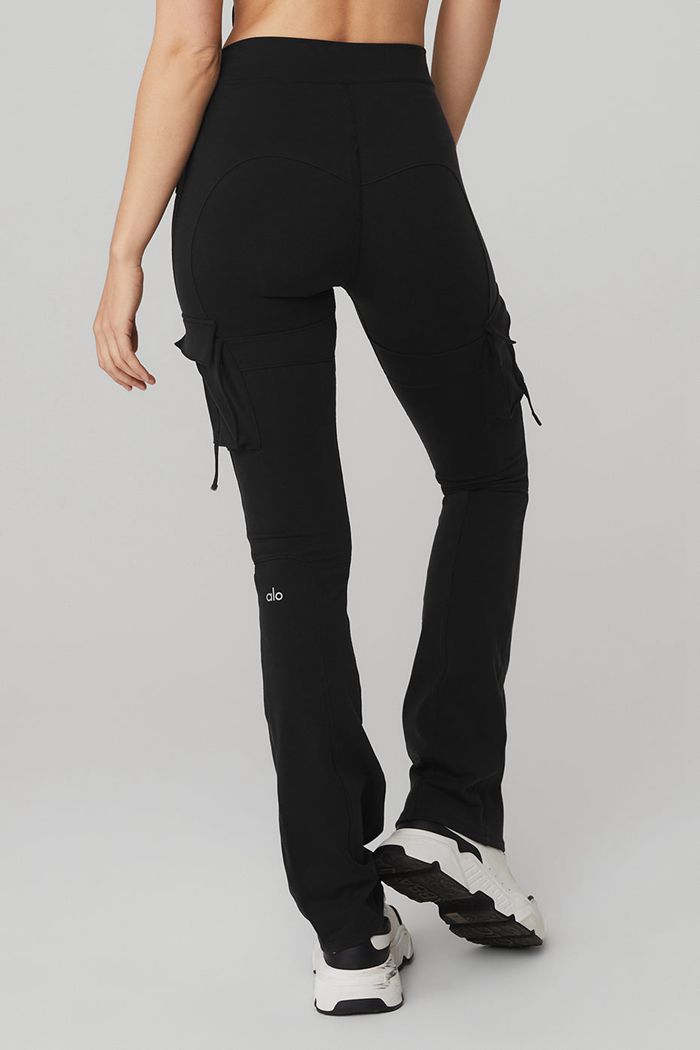 Leggins Alo Yoga High-Cintura Catch The Vibe Flare Mujer Negros | 123968CMX